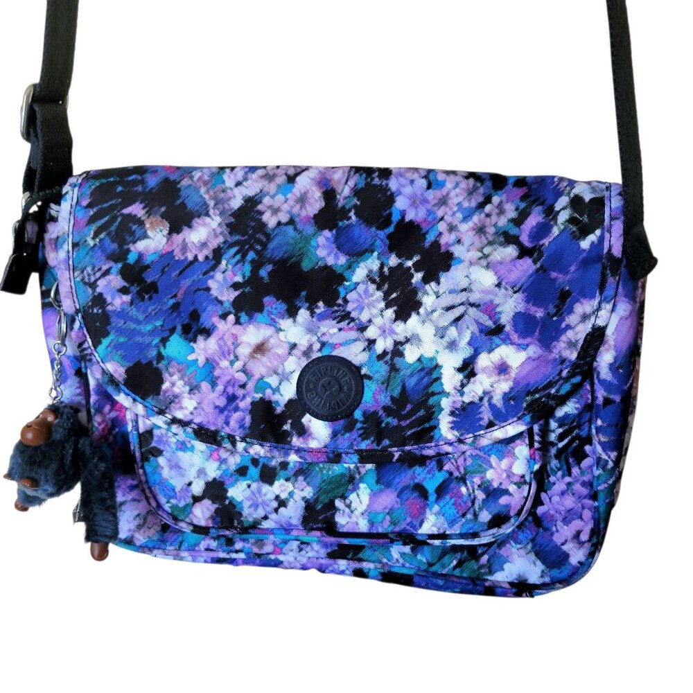 Kipling Floral Crossbody Bag With Adjustable Strap